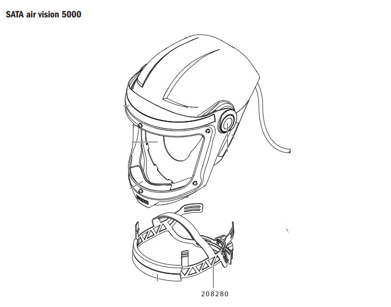 Air Vision 5000 Fej Rögzítő Komplett