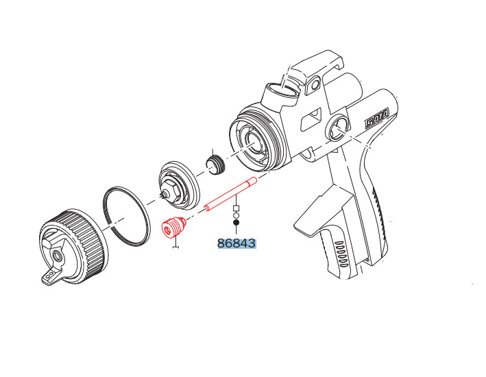 Légpistonszár 86843