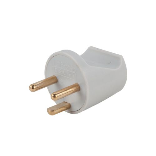 Földelt Kerek Dugó - Szürke