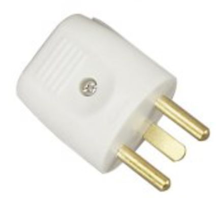 Kerek Socket With Earth - Szürke