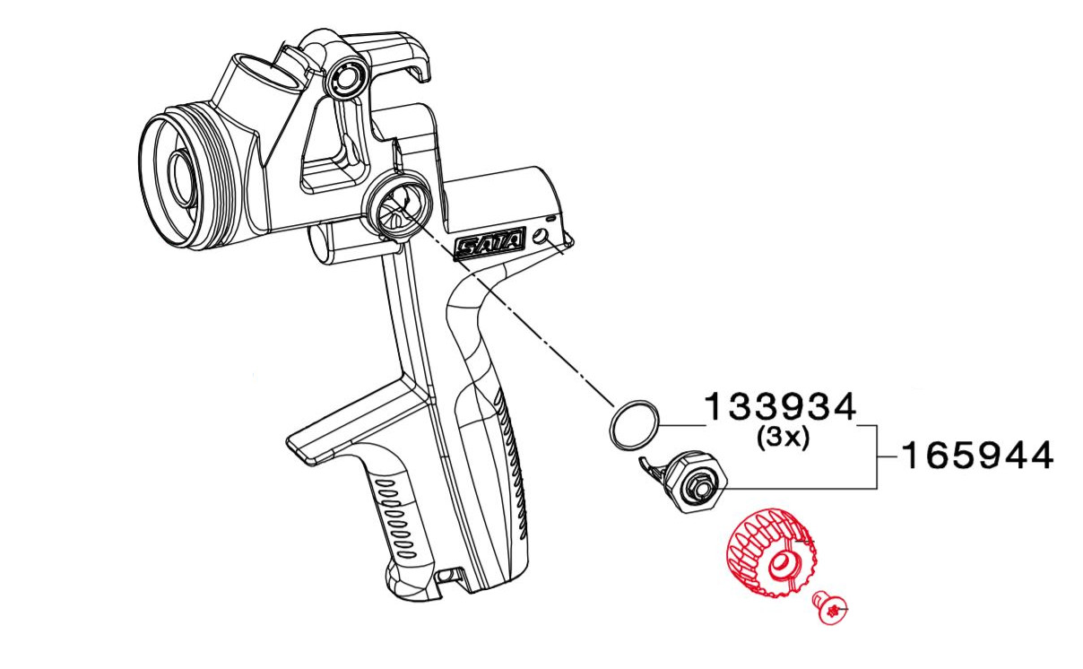Fúvóka Kerek/Lapos Permetező Szabályozáshoz >Negyedfordulat< 165944